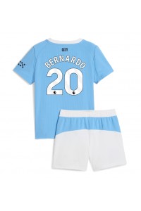 Fotbalové Dres Manchester City Bernardo Silva #20 Dětské Domácí Oblečení 2025-26 Krátký Rukáv (+ trenýrky)